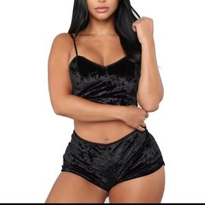 Velvet 2 piece pajama set